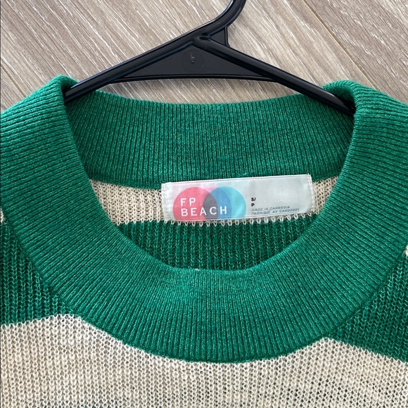 Free people Green and Cream Sweater set - Picture 4 of 5
